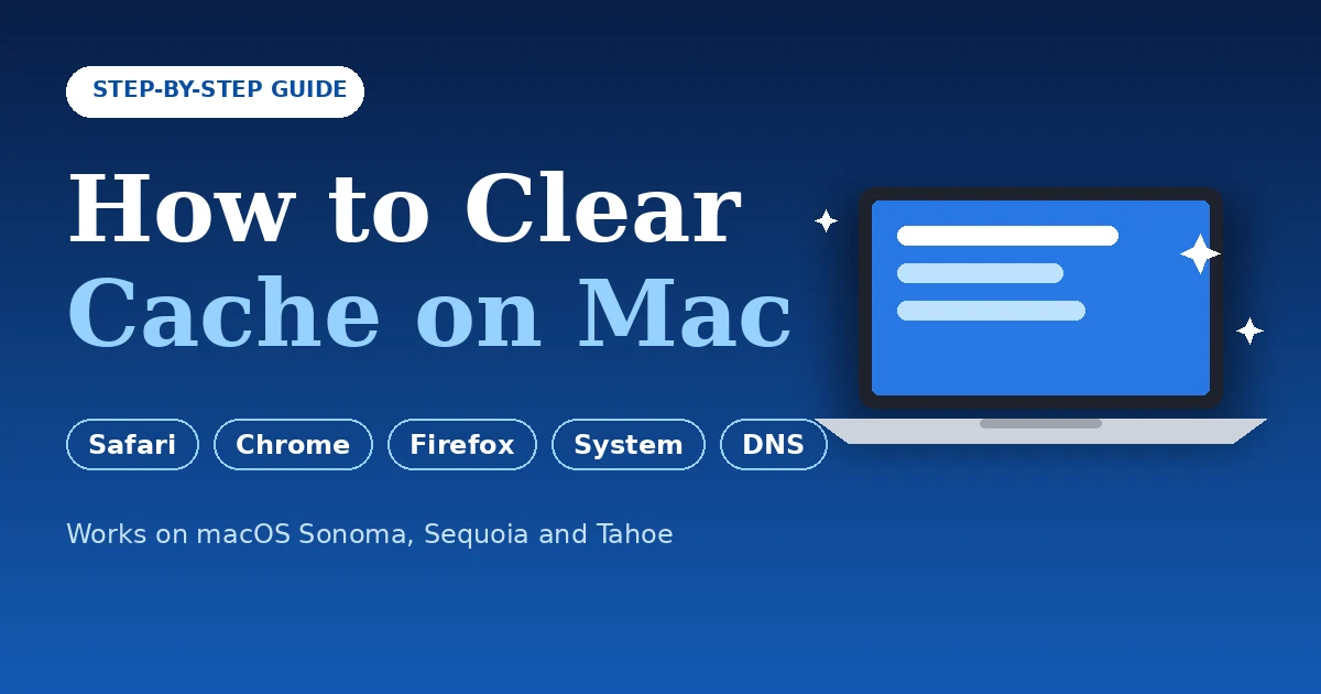 how to clear cache on mac